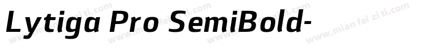 Lytiga Pro SemiBold字体转换